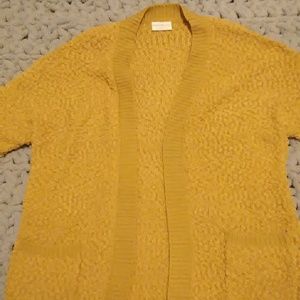 heavy black cardigan